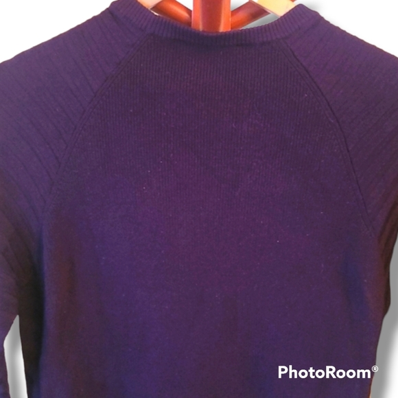 Belstaff New Wool Dark Purple Knit Sweater - Picture 4 of 11